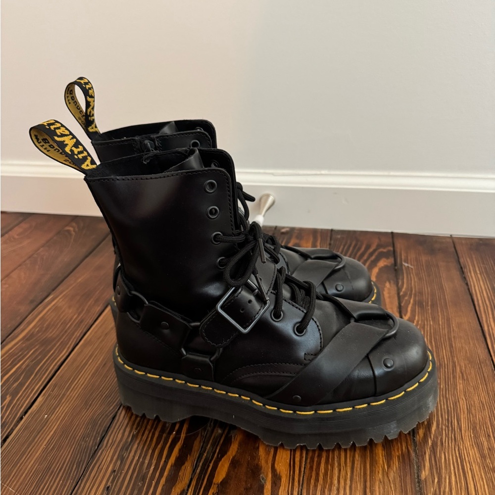 Dr. Martens Black Jadon Harness Boots